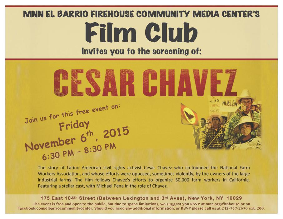 César Chavez Film screening